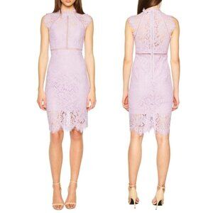 Bardot Lavender Lace Midi Dress